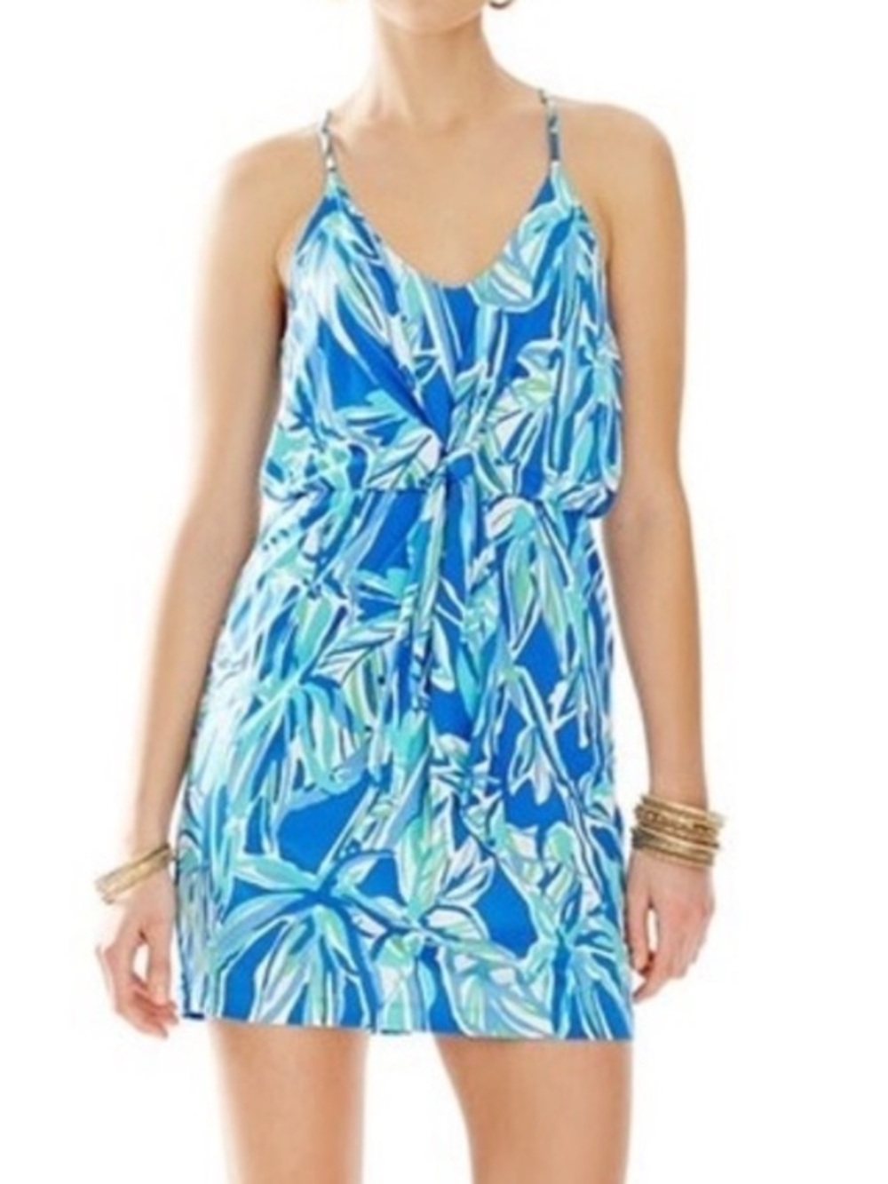Lilly Pulitzer Rosa Dress Blue Crush Bamboom Dress Size Small